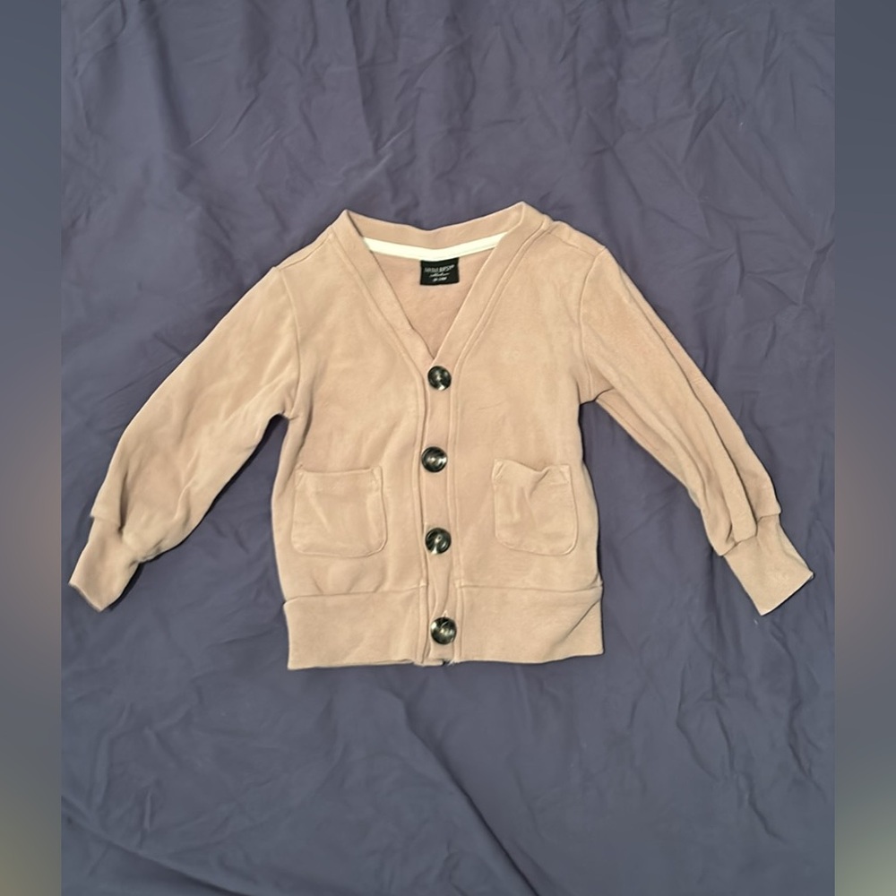 Little Bipsy Tan Button Cardigan